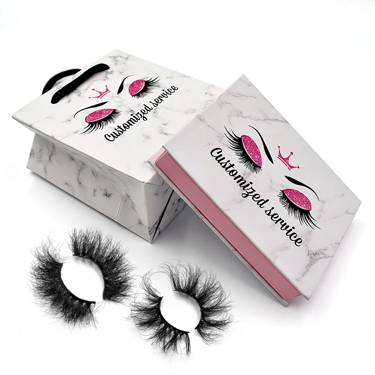 

Cheaper Price Wholesale Lashes Nature Thick 5D Eyelashes With Box Packaging
