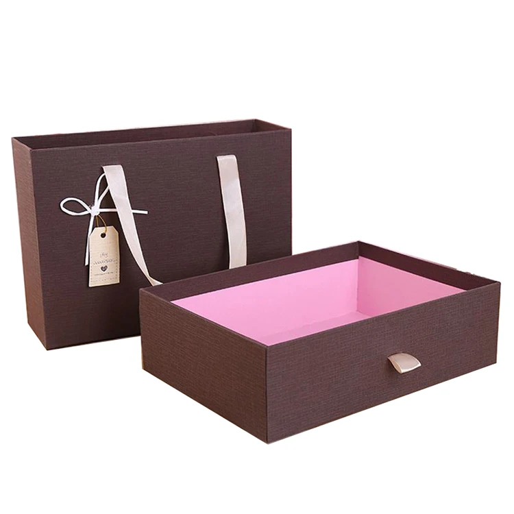 Venta al por mayor empaquetado de la caja de zapatos con asas-Compre