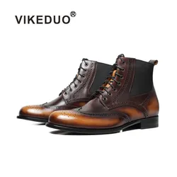 Vikeduo Hand Made Latest Design New Calf Leather S