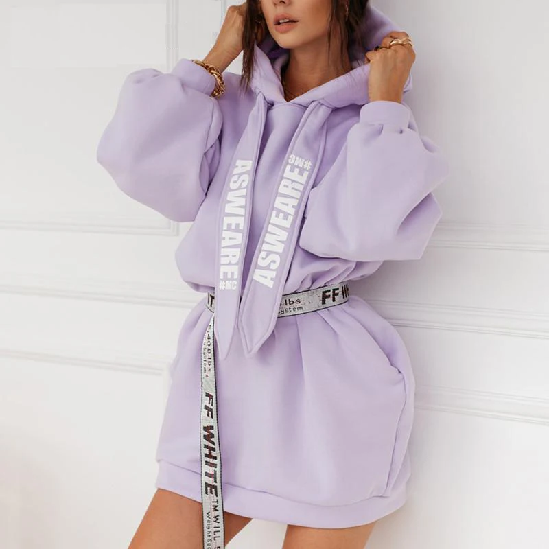 

Women Loose Solid Color Winter Oversize Sweatshirts Drawstring Long Sleeve Hoodies Plus Size Women's Hoodies Sweatshirts