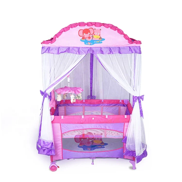 play yard with mosquito net