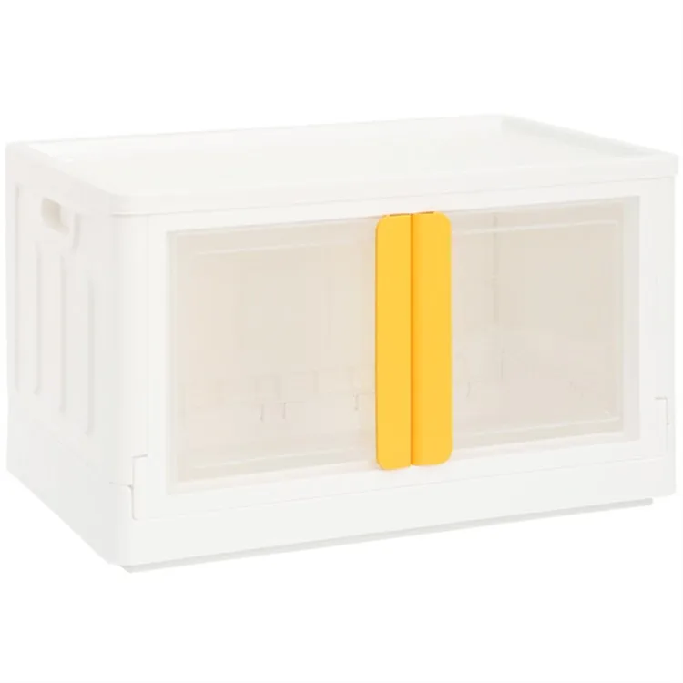 

Daily necessities Children's snacks toys clothing storage box PP Plastic Double-door folding storage box