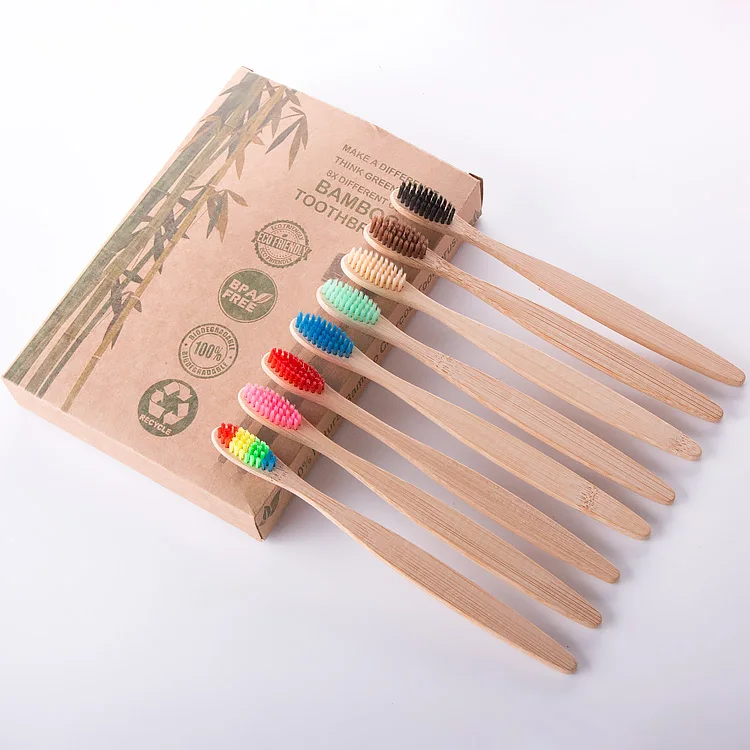 

Factory Wholesale Hotel Customized 1 Pack Bamboo Toothbrush