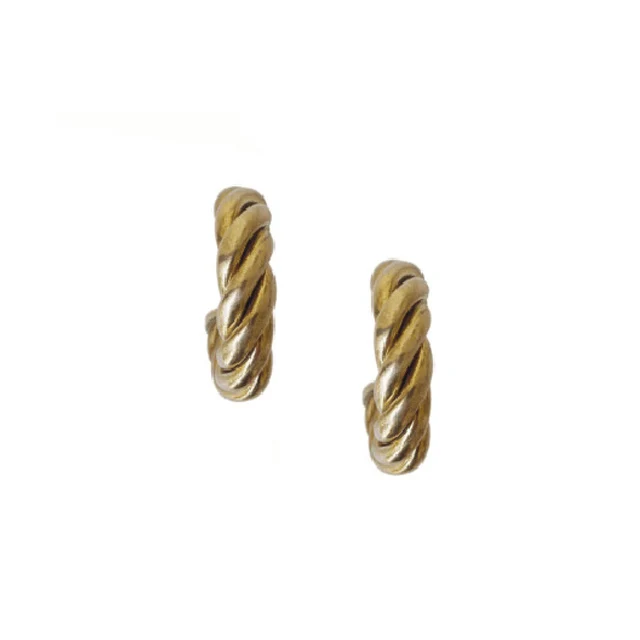 

1 Pair Fashion Classic Alloy Twist Stud Earrings Birthday Gift for Women