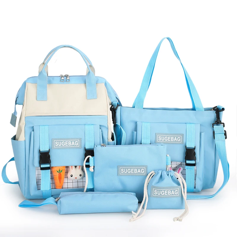 

2021 wholesale good quality school bags&backpack set for school students