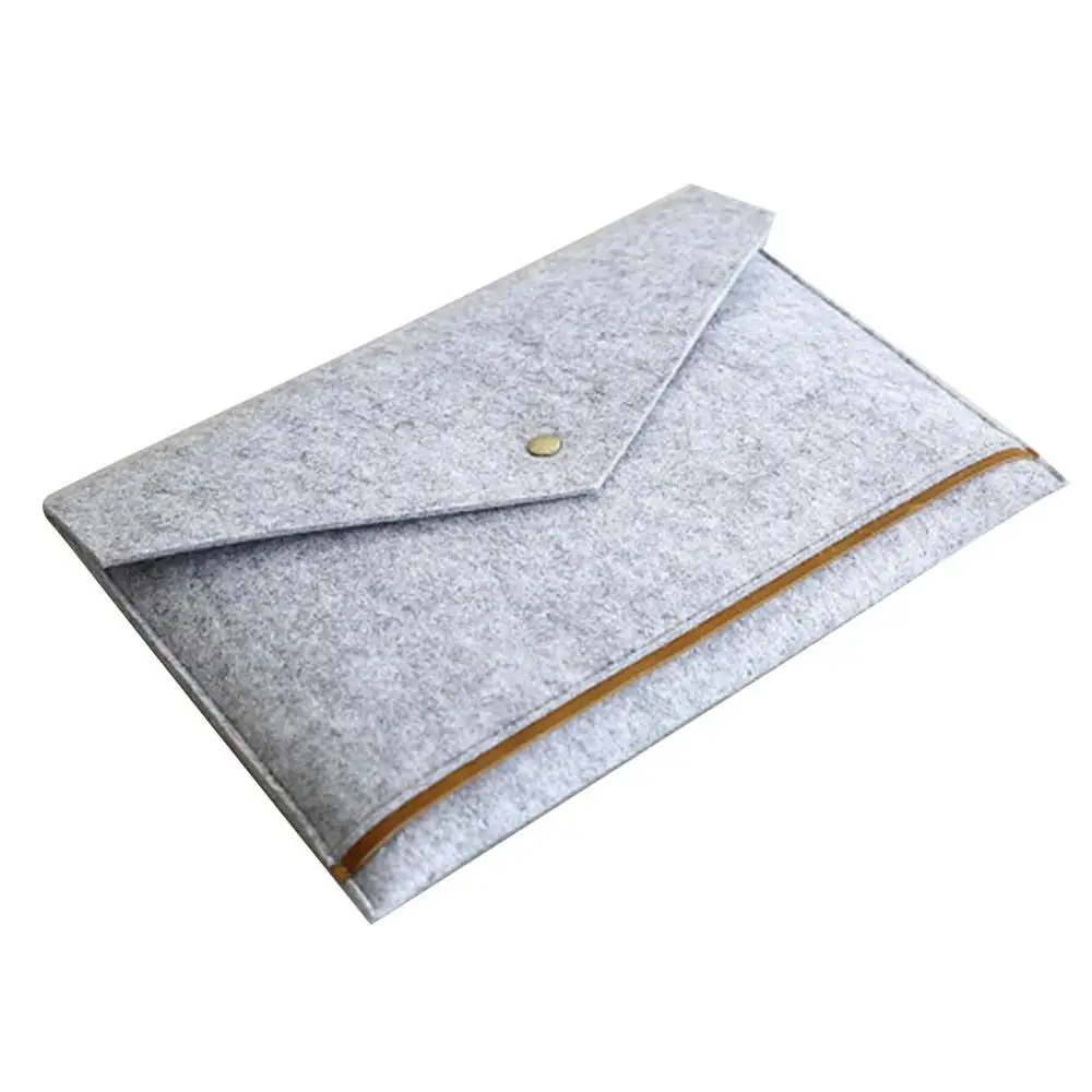 

13 Inch Laptop Bag Wholesale Business Tote Bag Customized Felt Laptop Bag, Grey or customized