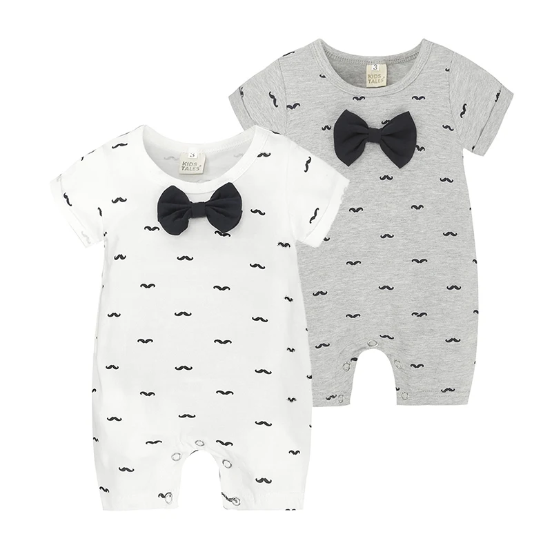 

Customized Wholesale Newborn Baby Boy Short Sleeve Rompers Organic Cotton Clothes, Grey baby girl romper cotton