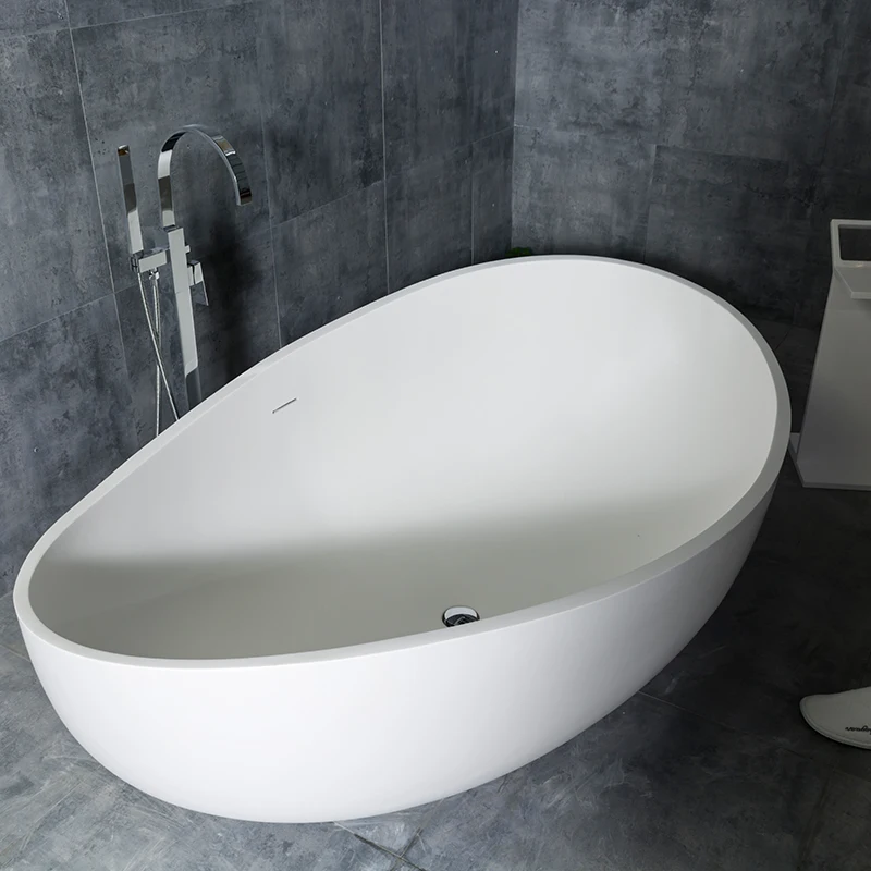Hotel Marble Stone Acrylic Solid Surface Bathtub,Artificial Stone
