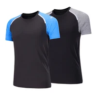 

Wholesale Clothes Men Short Sleeve Plain Black T Shirt Gym Clothing Men T Shirt