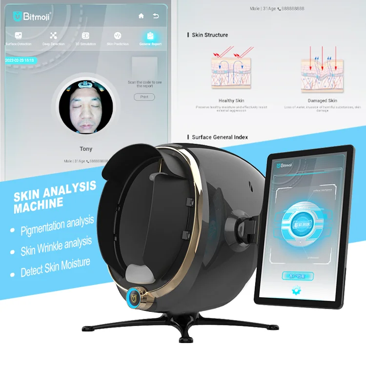 

2022 New Arrival Dermoscope 3D Skin Analyzer Facial Machine Skin Analysis Scanner Facial Skin Analyzer Machine