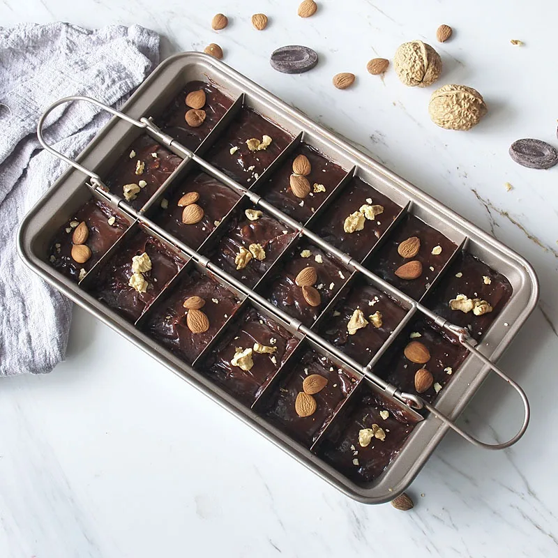 

non stick baking tray square Bread Loaf cake brownie pan for oven easy to take out the cake and clean