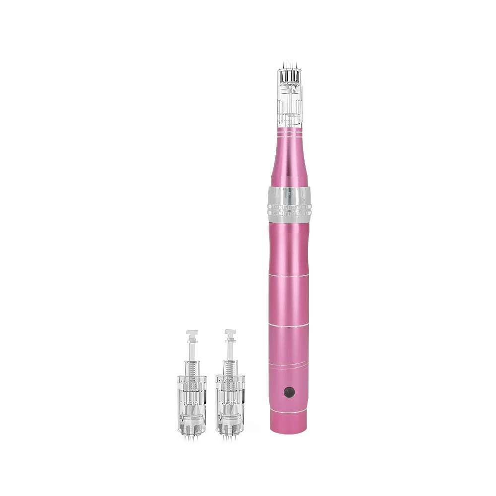 

OstarBeauty derma rolling system derma stamp auto electric pen with 0-2.0mm adjust needle length dermapen adjuatable cartridge