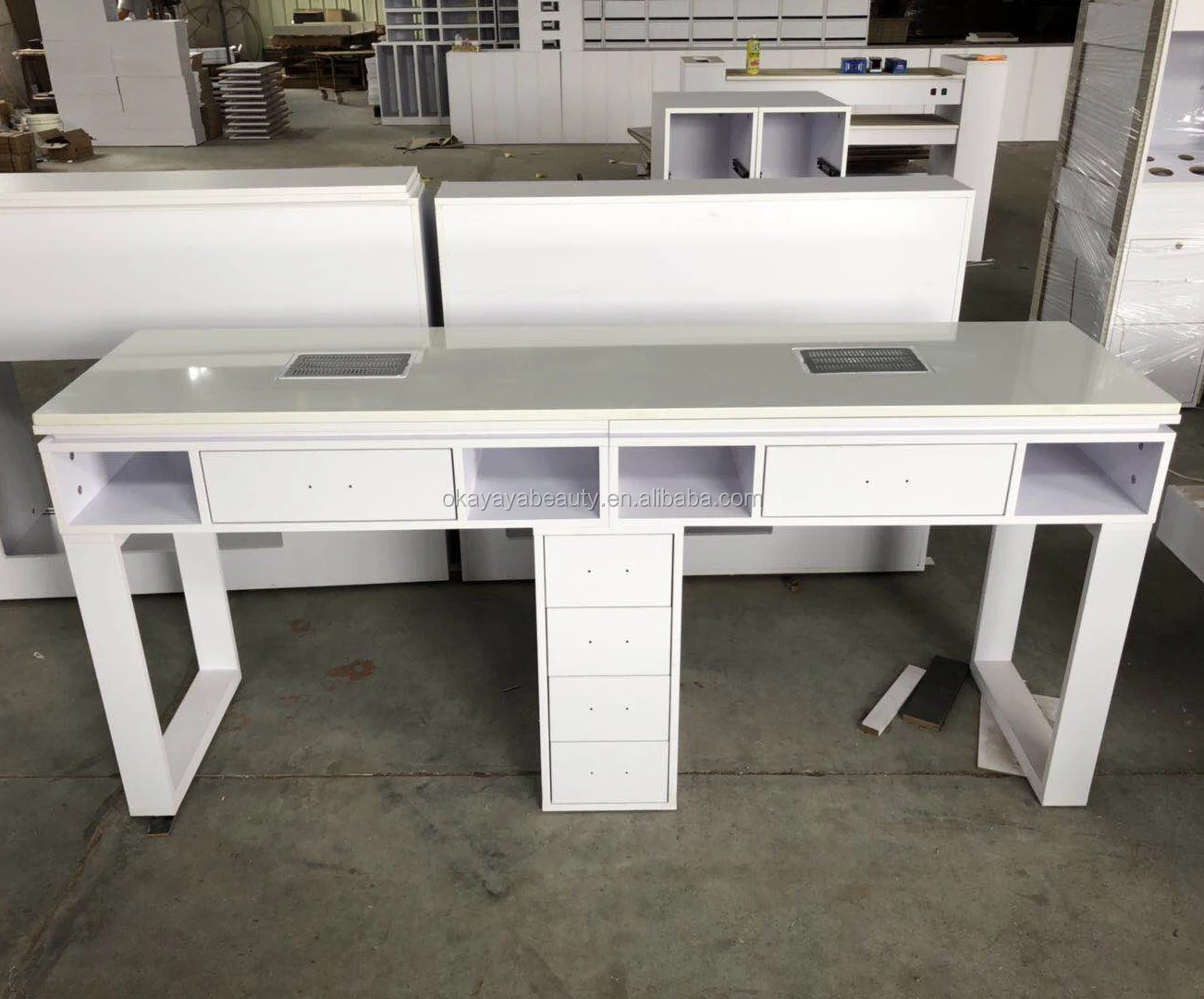 Amazon Nägel Salon Möbel Lux Doppel Maniküre Tische Marmor Nagel