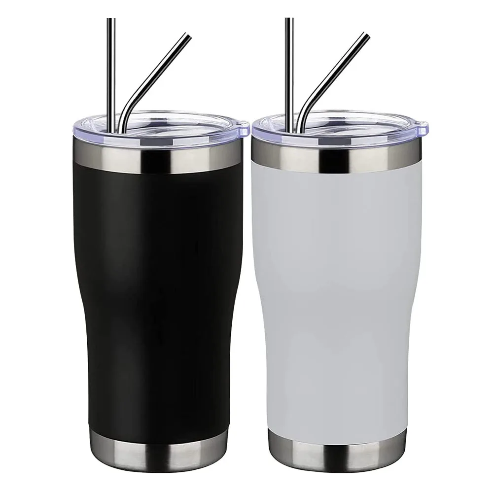 

Custom Logo Thermal Double Wall Vacuum Coffee Mug Curved  Travel Car Mug Cup Tumbler For Car