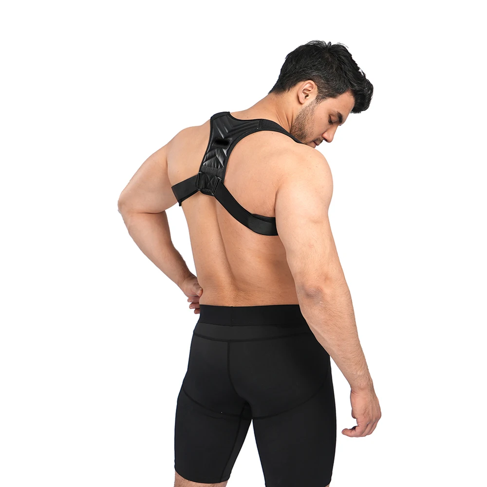 

2021 Hot sale adjustable posture corrector bra lumbar back support, Black