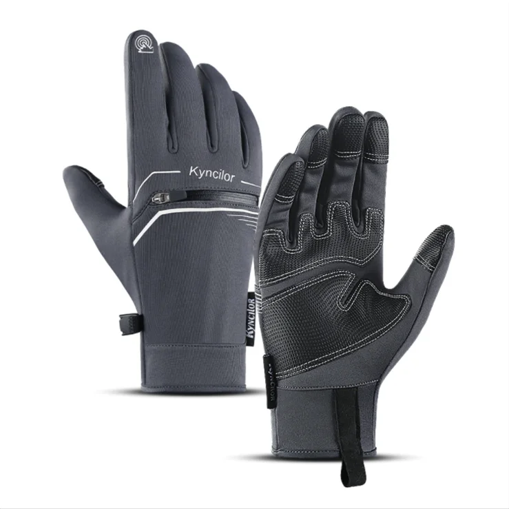 

Cycling Winter Gloves Winter Gloves Touch Screen Touch Screen Anti-slip Silicone Men and Women Touchscreen Glove Comfortable, Black/grey