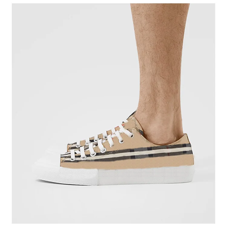 

Designer OEM fashion burberrrycanvas trendy shoes zapatillas-de-mujer- burberryeing shoes sneakers women