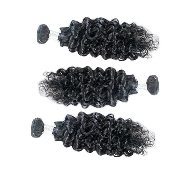 

KAMA 100% cuticle aligned virgin human hair extensions bundles wave water, no tangle no lice no smell, Natural