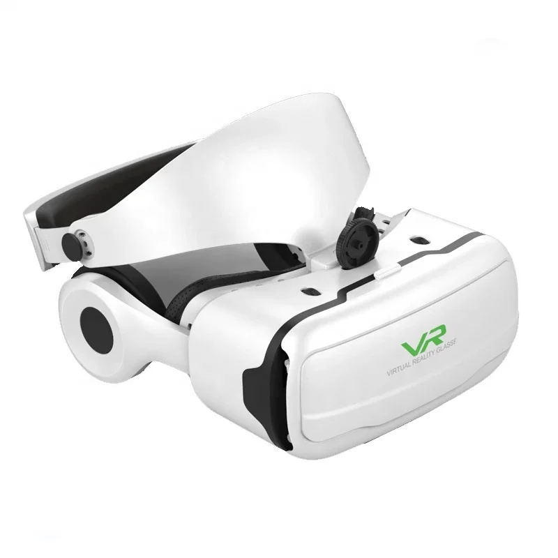 

VR Glasses Virtual Reality 3D Headset Helmet For Android iPhone Smartphone Mobile Phone with Fever Bass Headset