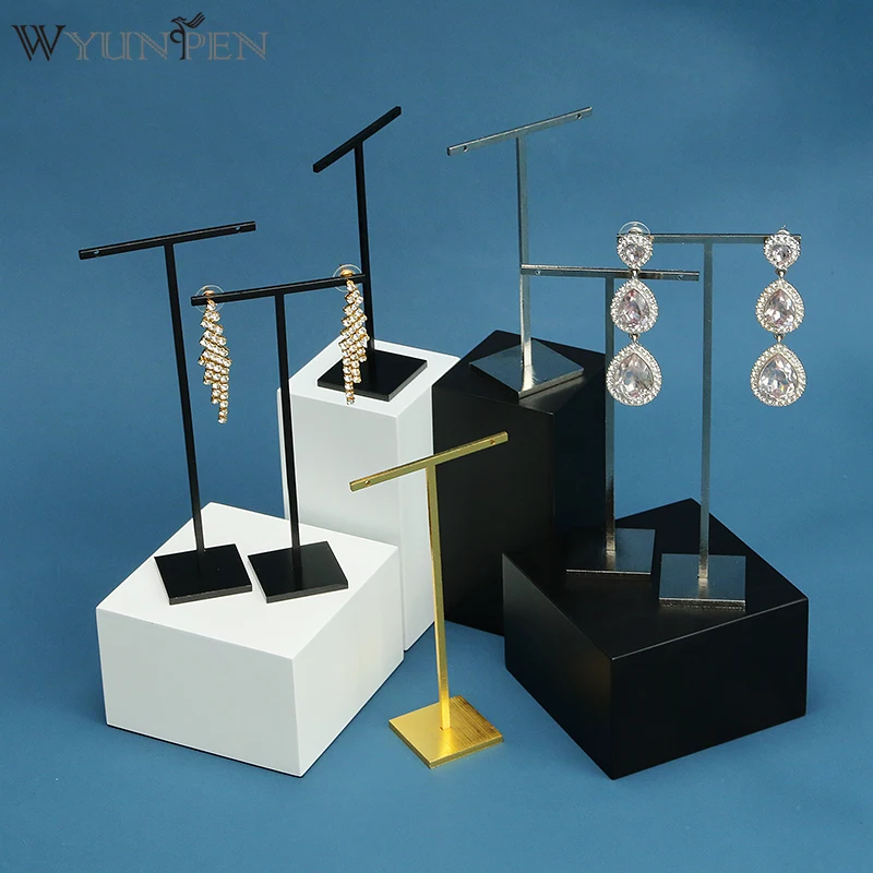 Jewelry Earrings Stand Holder Display Stand Window Jewelry Props Necklace Pendant Display Stand Set Jewlery Organizer