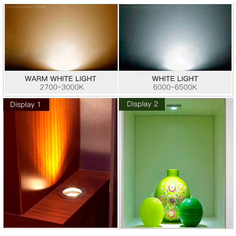 
Philips- High Quality 12V 240lm Ra80 GU5.3 3W 5W MR16 LED Spotlight Cup With 3 LEDS for Pin Wardrobe 