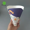 Custom Print Disposable Crepe Holder Waffle Paper Cone