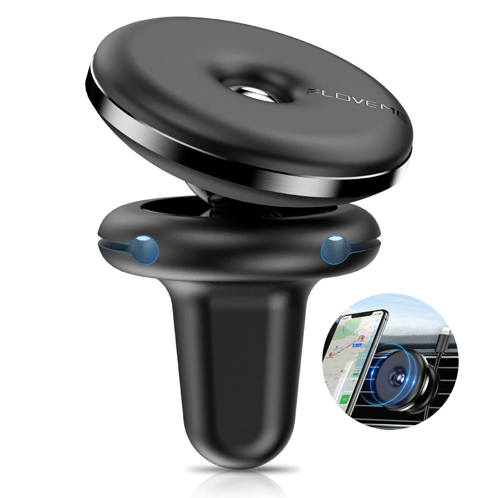 

Free Shipping 1 Sample OK FLOVEME Magnet Car Clip Cell Phone Holder Stand Air Vent Magnetic Car Mount Mobile Phone Holder