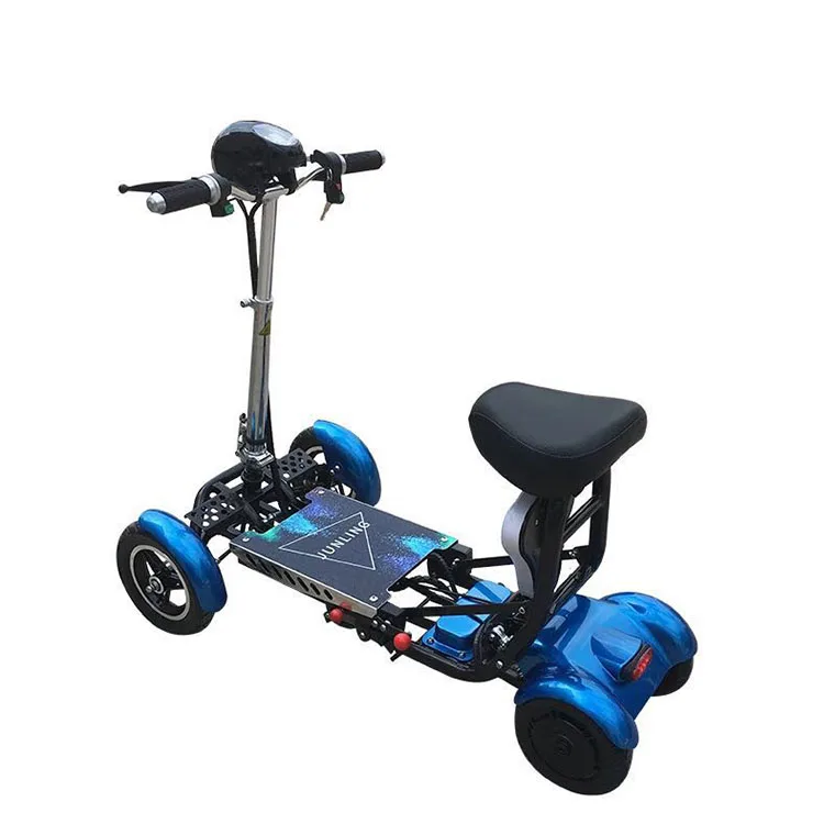 

China Technology Production Electric Scooter 4 Wheels Mobility Foldable Scooter With Two Seats, Can be customized according to qty