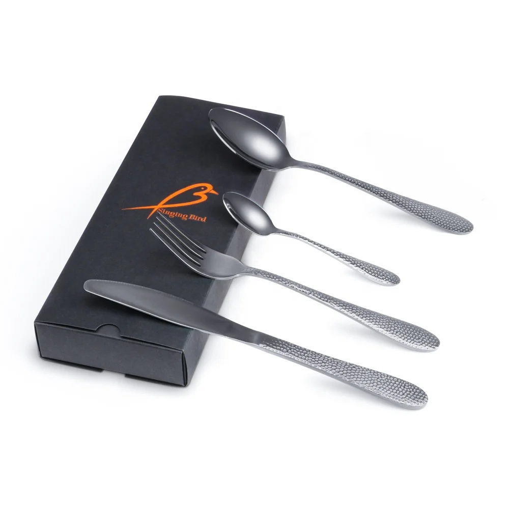 

Best Quality 1810 stainless steel gold silverware flatware set cutlery for everyday use