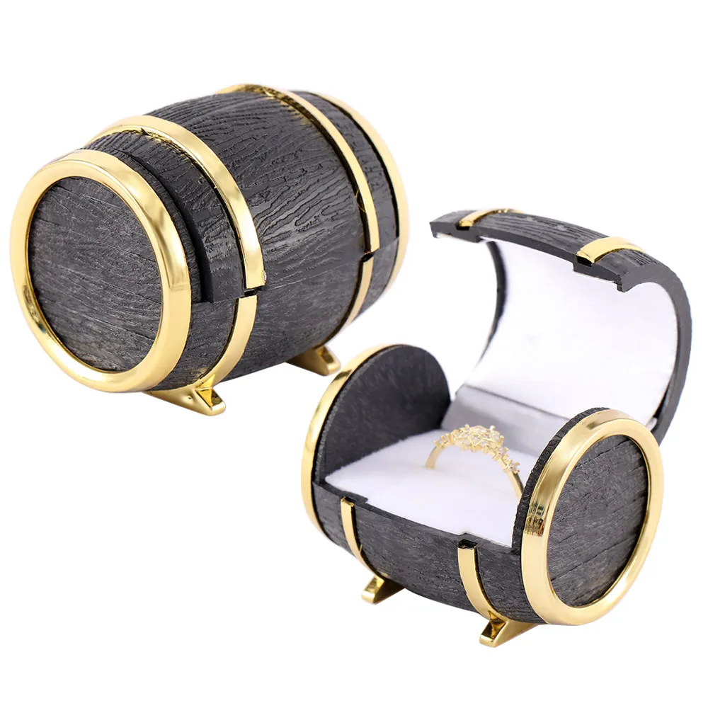 

Barrel Wholesale ring Engagement customized earring box custom logo