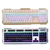 Cool DAOSOL D16 Double Panel Word Key Suspension Keyboard 6-color Mixed Light Marquee Metal Double Panel Mechanical Keyboard