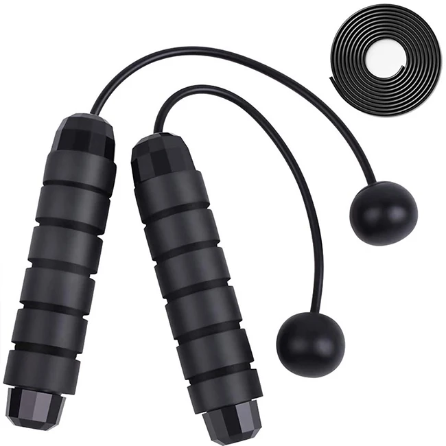 

PP Steel Workout Ropeless Jump Rope Students Bodybuilding Adjustable Women Jump Rope, 4 colors
