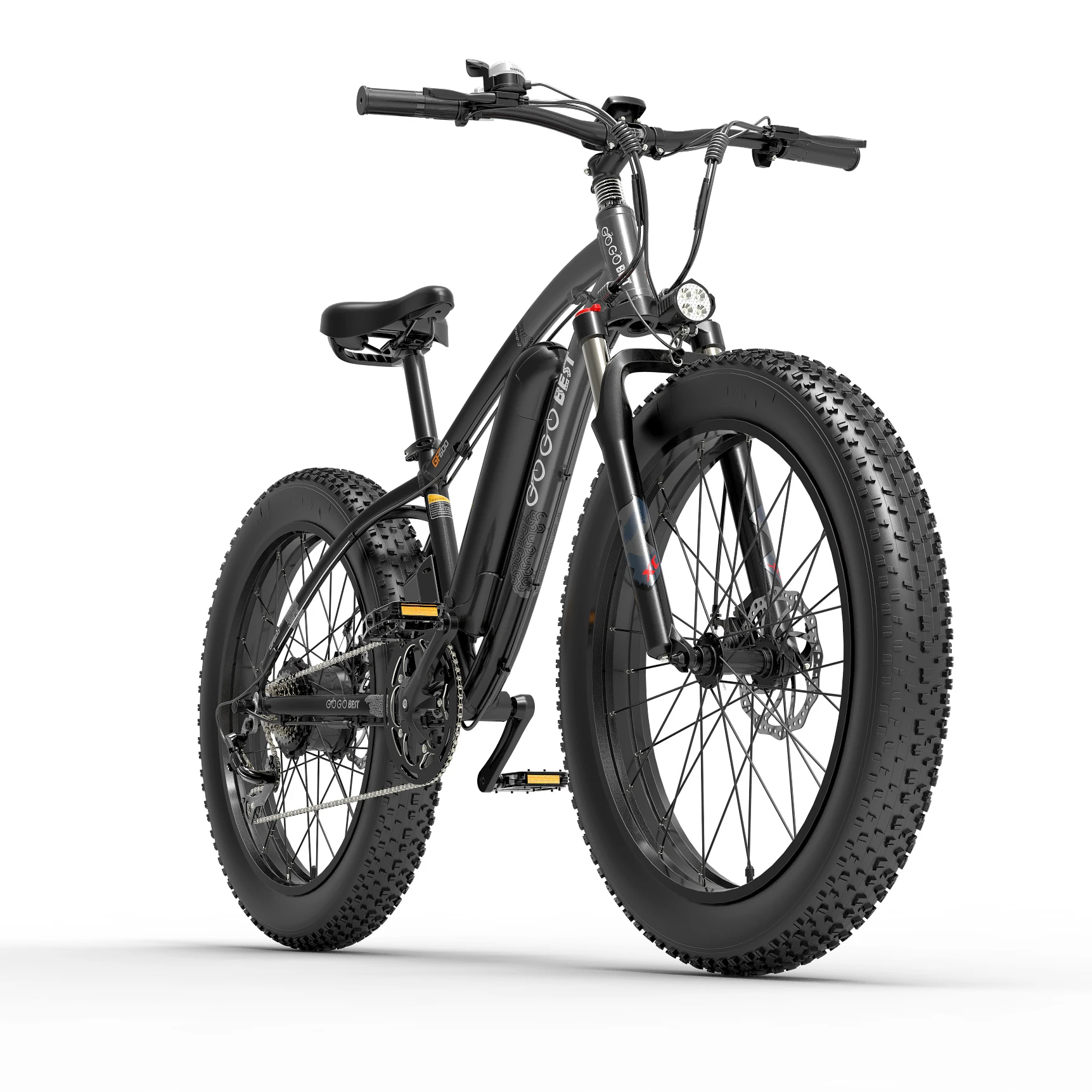 

Free shipping 26 inch Fat Tire Electric Mountain Bike 1000w Motor GOGOBEST 48V 13ah Battery 7 Speed Off Road Electric Snow Bike