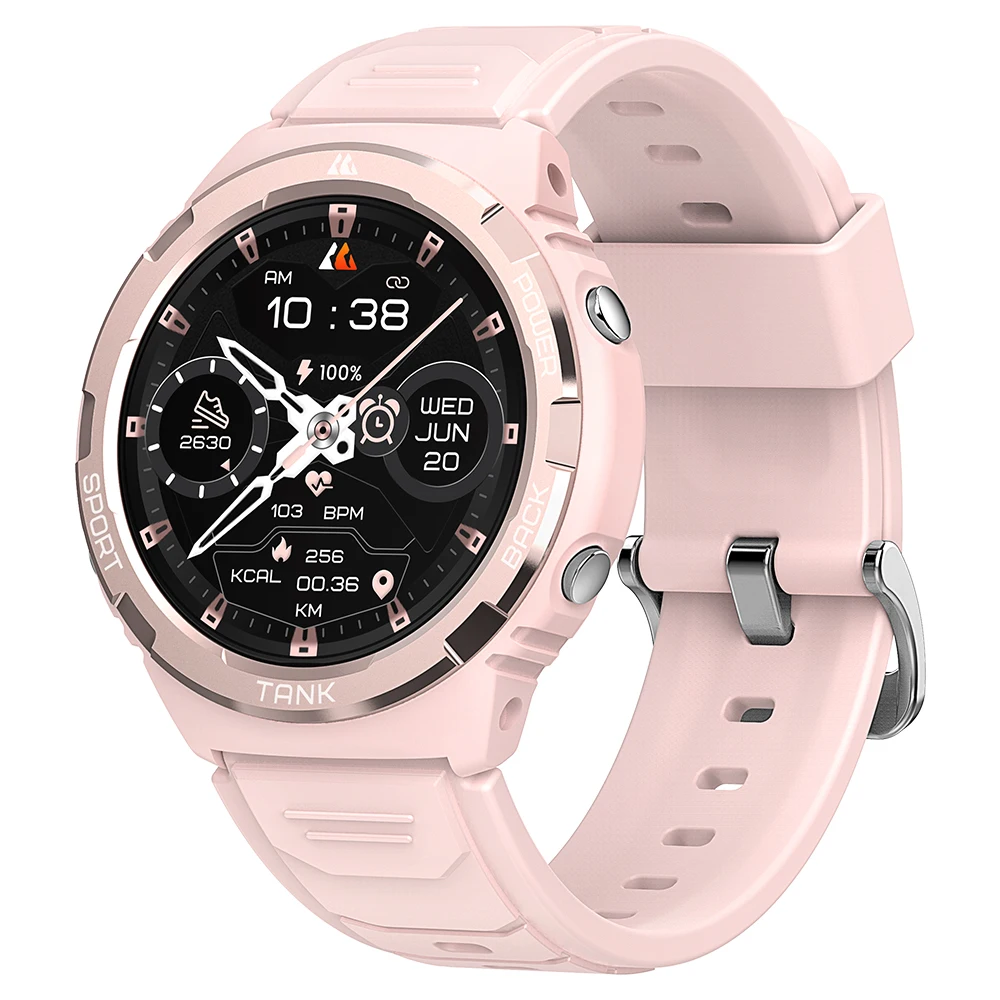 

KOSPET TANK S1 AMOLED Always-on Display Smart Watch Waterproof IP69K 5ATM Heart Rate Blood Pressure Women Smart Watch For Lady