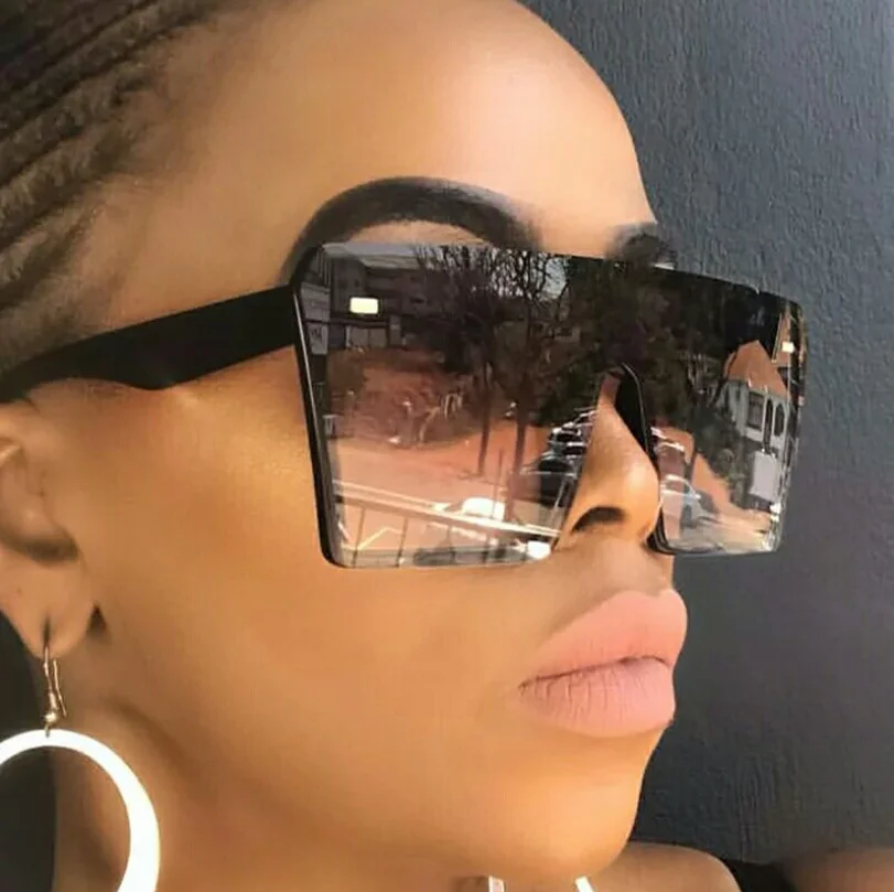 

Fashion Trendy Oversized Vintage Square Sunglasses Mens River 2021 lentes gafas de sol Women Shades Custom Sun Glasses
