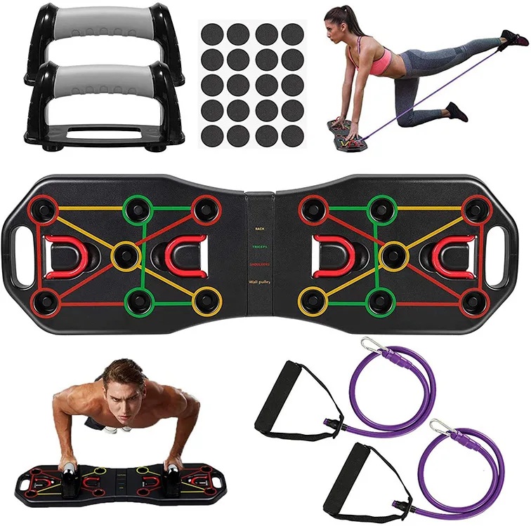 

Amazon Hotsale Home Workout Equipment Multiple Positions Ultra Durable ABS Foldable Push Up Board