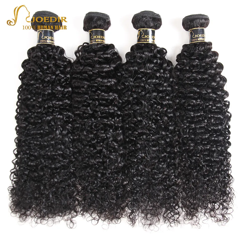 

Joedir Cheap Kinky Curly 8-28 inches long hair Brazilian 100% virgin hair bundles wholesale 100 human hair extension