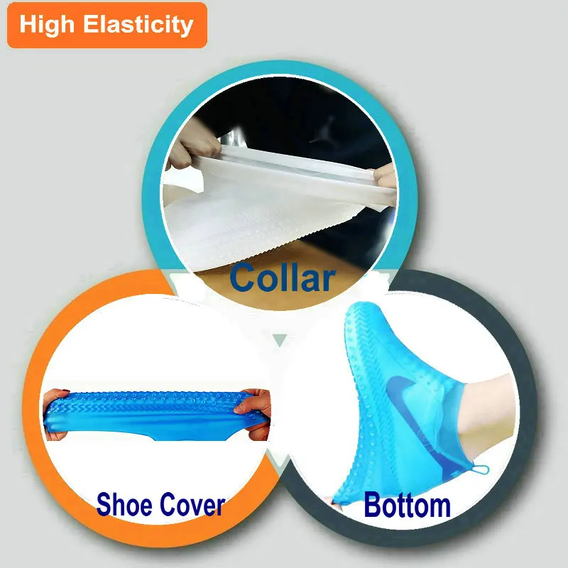 Manufacturer Wholesale New Design Soft pvc waterproof quen shoe cover rain cover for shoes.jpg