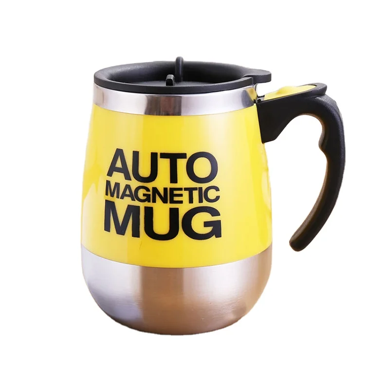 

Office Stainless Steel Electric Auto Stirring Mug Magnetic Film Coffee Cup
