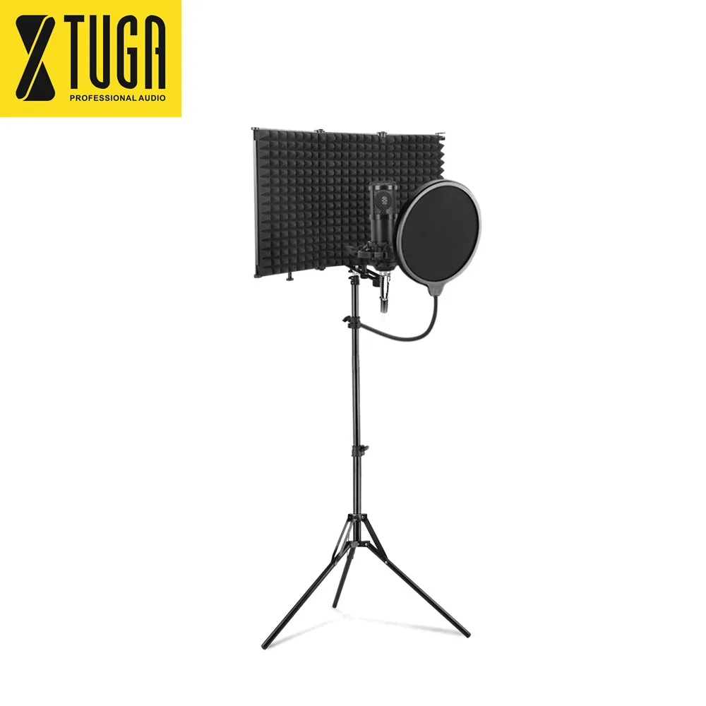 

Wholesale professional recording custom microphone stand recording microphone with stand holder, Black,gold,blue,pink,silver