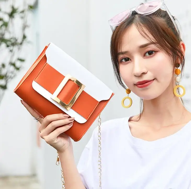 

Fashion Simple Commute Briefcase Summer New Small Square Bag Wild Shoulder Messenger Bag for ladies