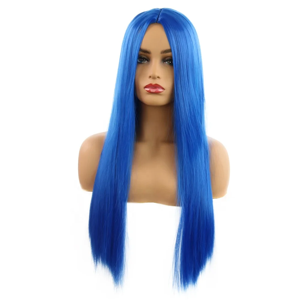

65 cm Long Women's Wig Straight Fashion Wig Headgear, Picture
