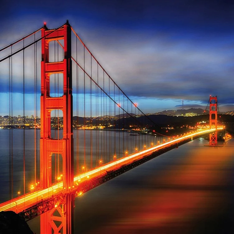 

CHENISTORY Golden Gate Bridge San Francisco USA Diamond Art Painting Kits diamond painting