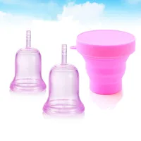 

New Arrival Silicone Lady Reusable Sterile Pink Medical Grade Menstrual Cup Large