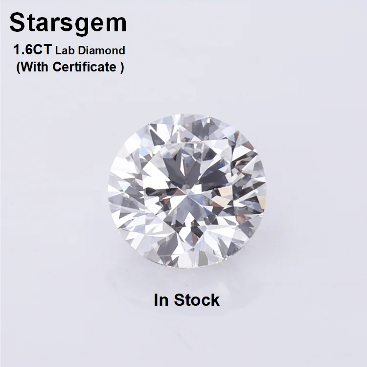 

WuZhou Starsgem IGI EX D 1.6CT 1.6 CT 1.6 Carat Loose Lab Made Diamond