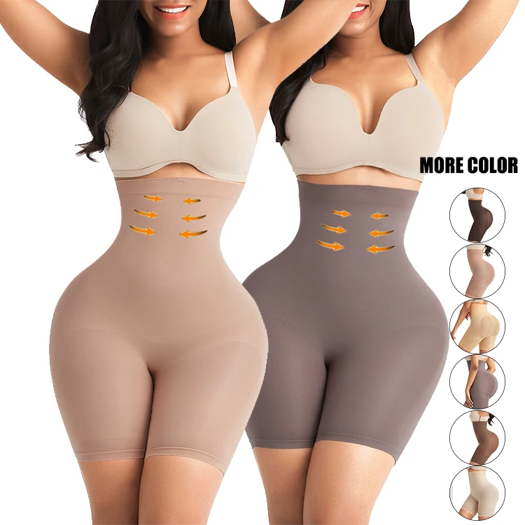 

HEXIN Plus Size Slimming Tummy Trimmer Butt Lift Daily Wear High Waist Seamless Body Shaper Shorts For Women