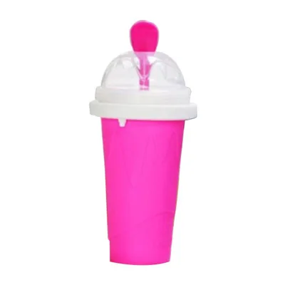 

DD006 Summer Pinch Fast Squeeze Cooling Bottle Making Smoothie Cups Freeze Pinch Ice Smoothie Cup With Lid, 4 colors