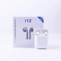 

Sport audio mini bluetooth headset tws i12 ear phone mobile with charging case