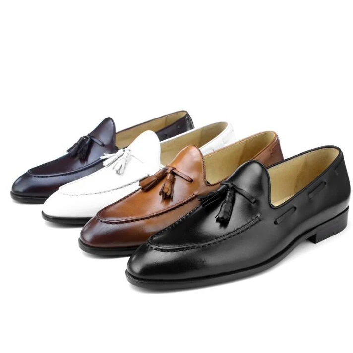 

Fashion high quality mens leather shoes deluxe men flat sole leather shoes casual mens loafers shoe fabricas de zapatos en china