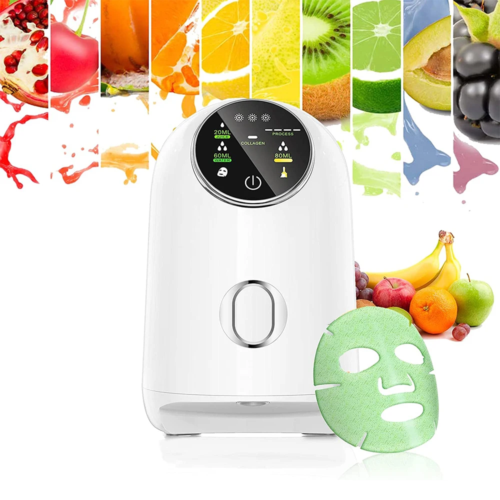 

Touch Screen Smart Facial Mask Instrument Home Beauty Moisturizing Facial Mask Maker Device, White